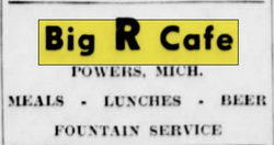 Big R Cafe - Mar 1943 Ad